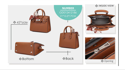 Chrisbella New Trending Handbag with Long Strap and Scarf GD012412186693