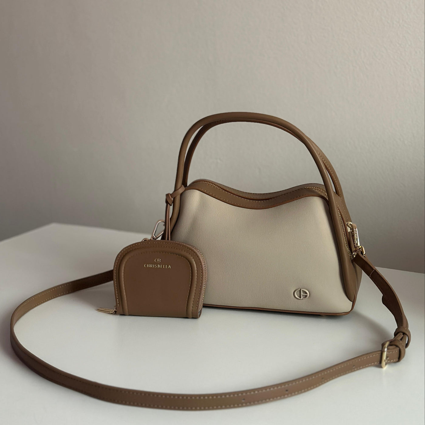 Chrisbella New Handbag with Wallet and Long Strap AA012504060651