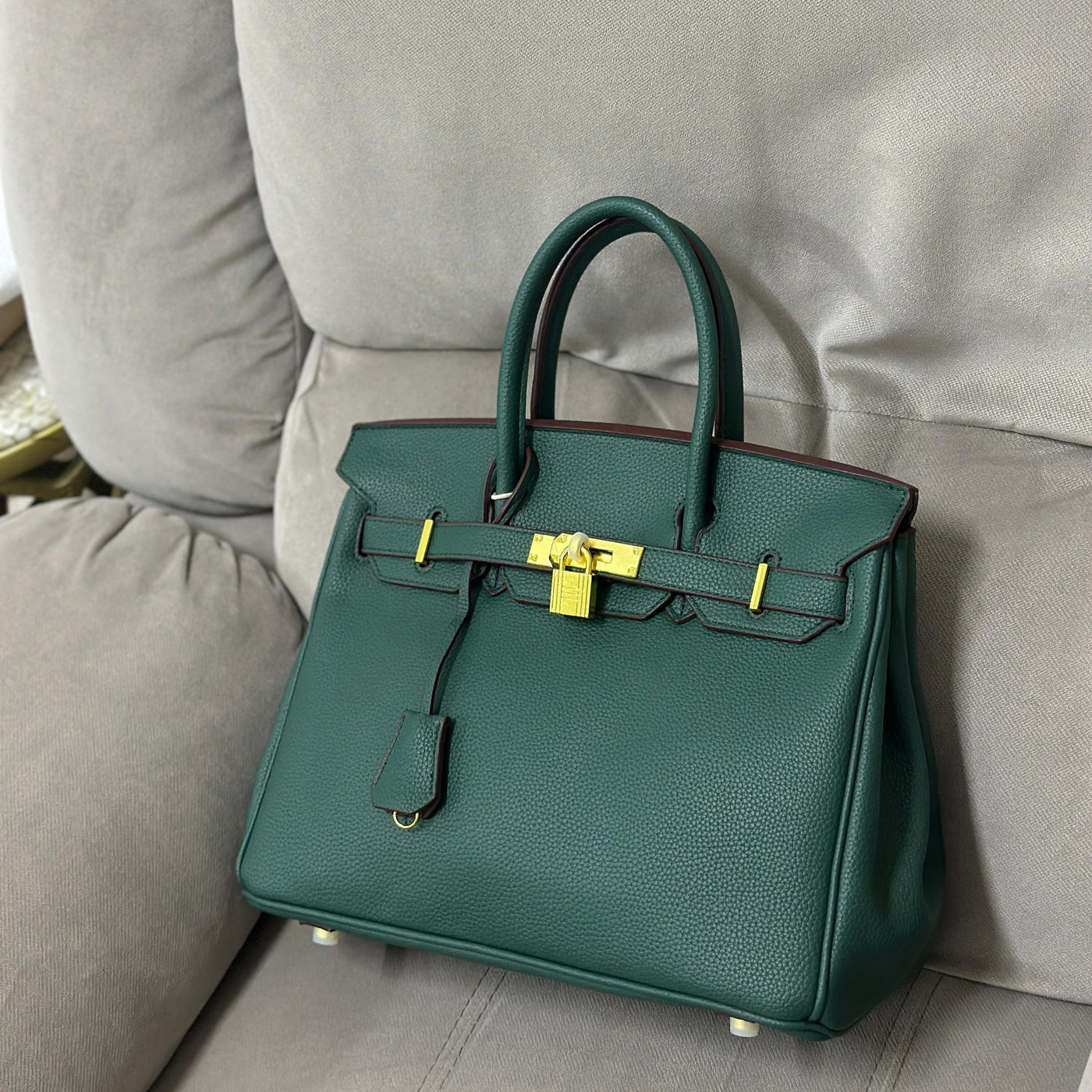 Hermes Inspired Handbag  With Double Long Strap